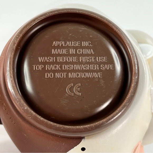 TAZ Tasmanian Devil 1995 3D Warner Bros Looney Tunes Applause Retro Cup Mug - Picture 10 of 14